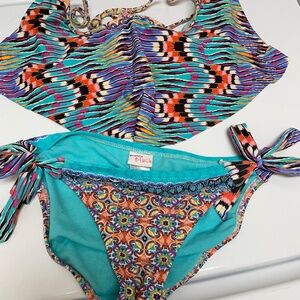 Blush bikini set top m/m E cup bottom s/p